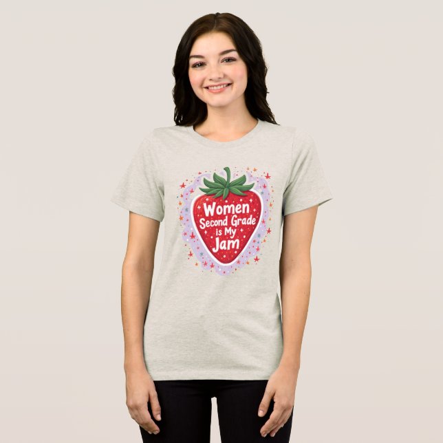 Funny Teacher Shirt | Second Grade is My Jam  (Front Full)