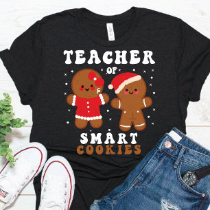 Funny Teacher Smart Cookies Christmas T-Shirt