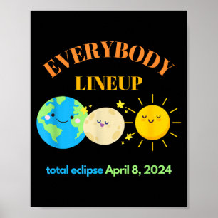 Funny Teacher Solar Eclipse April 8 Poster