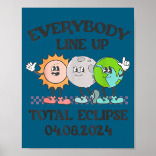 Funny Teacher Solar Eclipse April 8 Poster