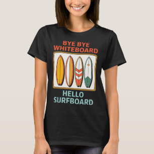Funny Teacher Summer Surfing Surfer Vacation Holid T-Shirt