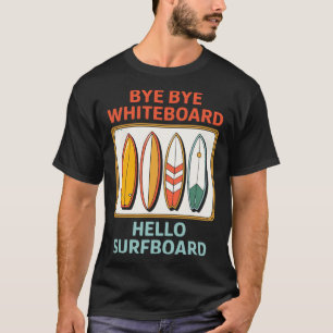 Funny Teacher Summer Surfing Surfer Vacation Holid T-Shirt