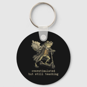 Funny Teacher Survival Overstimulated But Still Te Key Ring