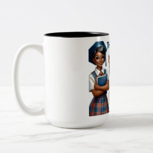 Funny Teacher Two-Tone Coffee Mug