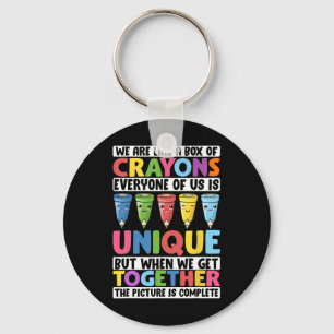 Funny Teacher We Are Like A Box Of Crayons 1 Key Ring