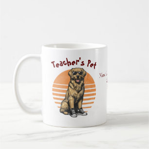 Funny Teacher's Pet Orange/ Retriever Personalise Coffee Mug