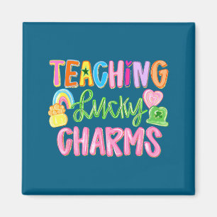 Funny teaching lucky teacher groovy st patricks da magnet