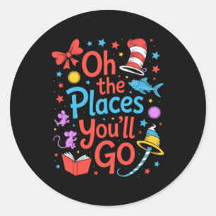 Funny Teaching Teacher Back To School Classic Round Sticker