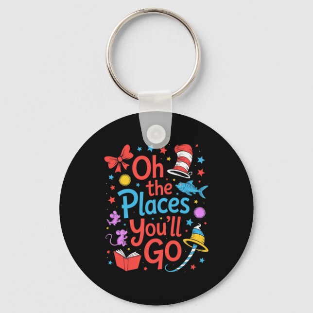 Funny Teaching Teacher Back To School Key Ring (Front)
