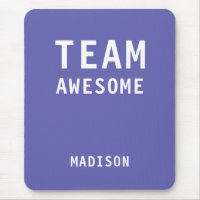 Funny Team Awesome Purple Personalised Name