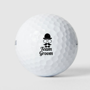 Funny Team Groom Bow Tie Wedding Bachelor Party Golf Balls