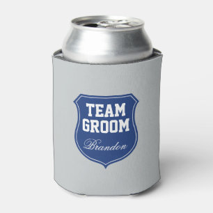 Funny Team Groom can coolers for wedding party