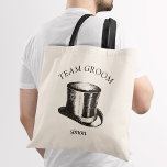 Funny Team Groom Top Hat Wedding Tote Bag<br><div class="desc">A funny top hat tote bag for your groomsmen,  best man,  and wedding party to carry around during your wedding weekend.</div>
