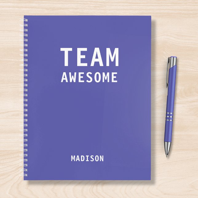 Funny Team Purple Personalised Office Meeting Notebook (Creator Uploaded)