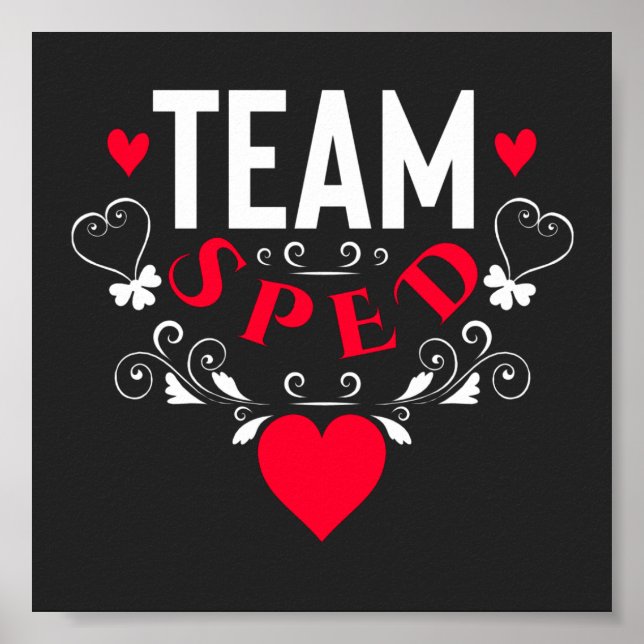 Funny Team Sped Decorative Ornamental Poster (Front)