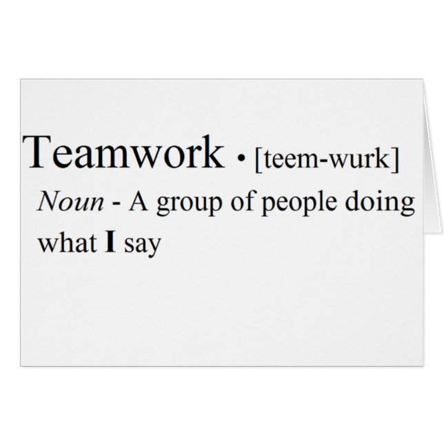 Funny Teamwork Products (Front Horizontal)