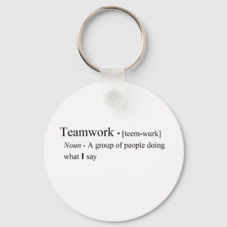Funny Teamwork Products Key Ring