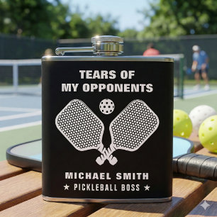 Funny tears of My Pickleball Opponents Hip Flask