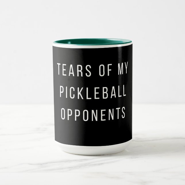 Funny Tears of my Pickleball Opponents Typography  Mug (Center)