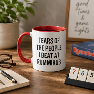 Funny Tears of The People I Beat at Rummikub Game Mug