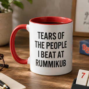 Funny Tears of The People I Beat at Rummikub Game Mug