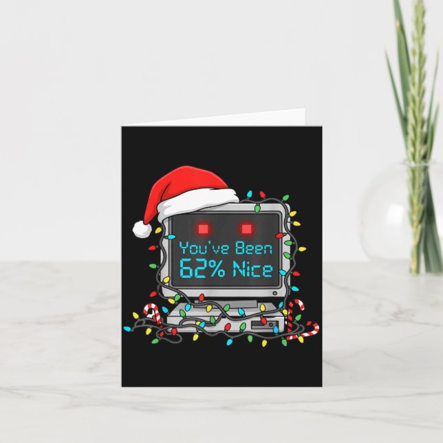 Funny Tech Christmas Geek Ai Holiday Humour Nerd S Card (Front)