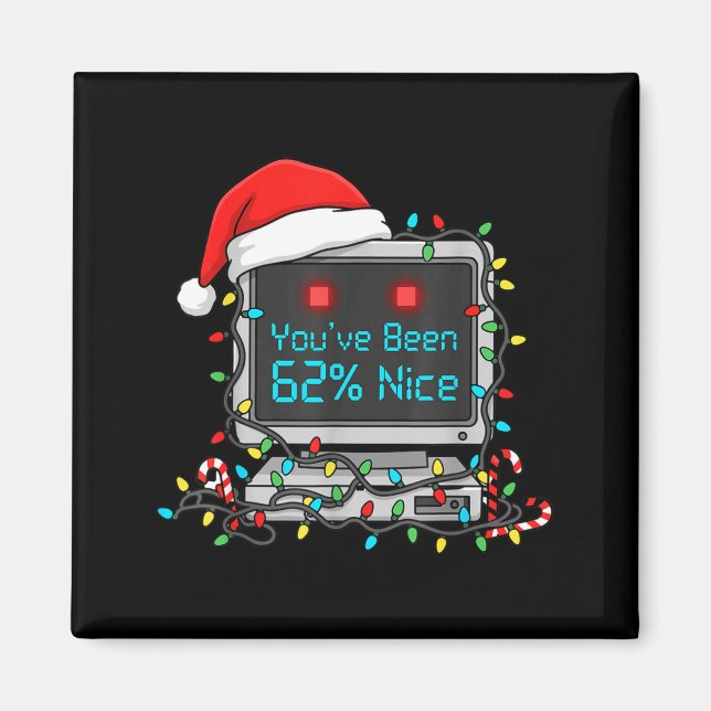 Funny Tech Christmas Geek Ai Holiday Humour Nerd S Magnet (Front)