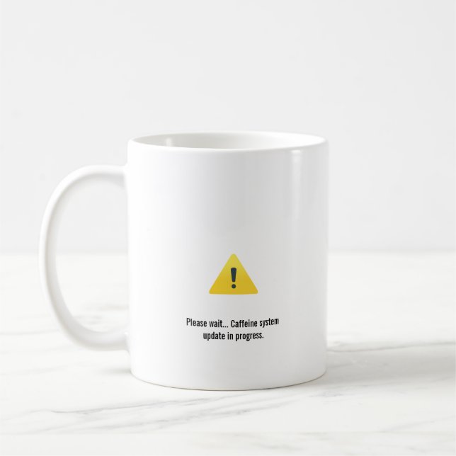 Funny Tech Coffee Mug, Programmer Gamer Gift Mug (Left)