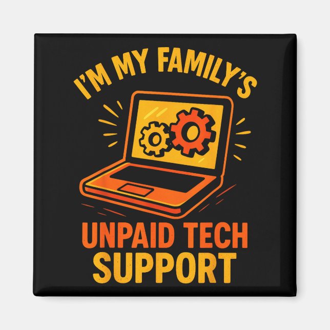 Funny Tech Guy Suprt Computer Geek Nerd Engineer G Magnet (Front)