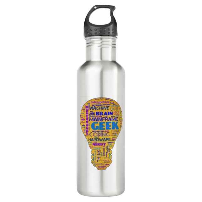 Funny Tech Humour Geek - Coders Gift 710 Ml Water Bottle (Front)