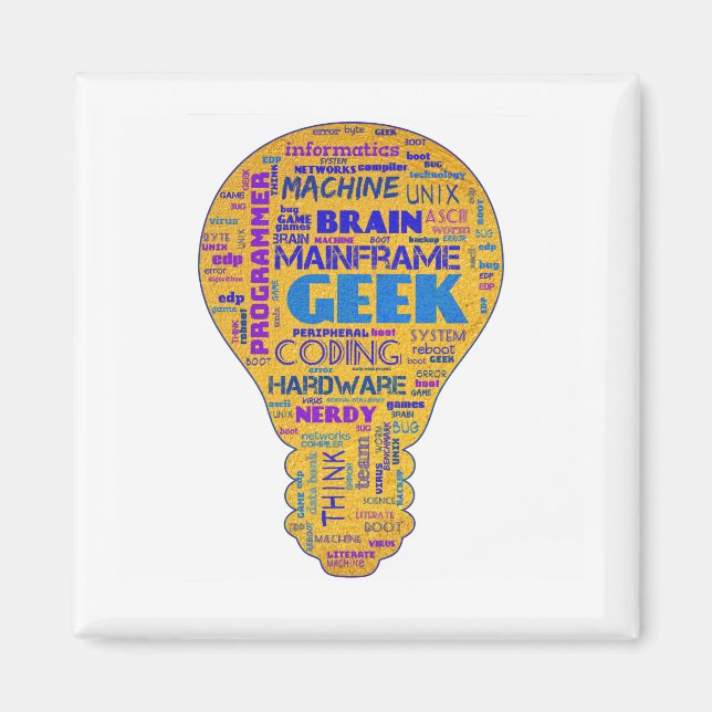 Funny Tech Humour Geek - Coders Gift Magnet (Front)