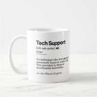 Funny Tech Support Definition | Minimalist Office 