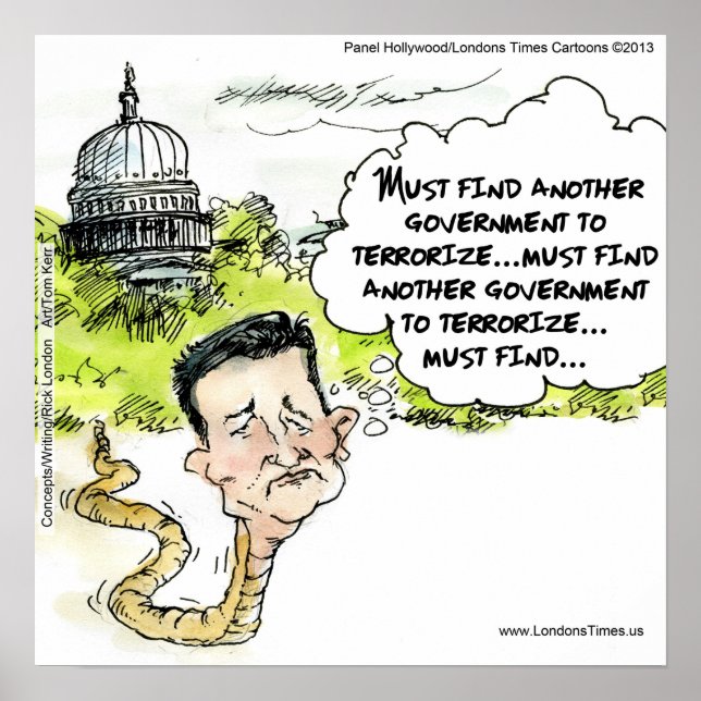 Funny Ted Cruz Snake Poster (Front)