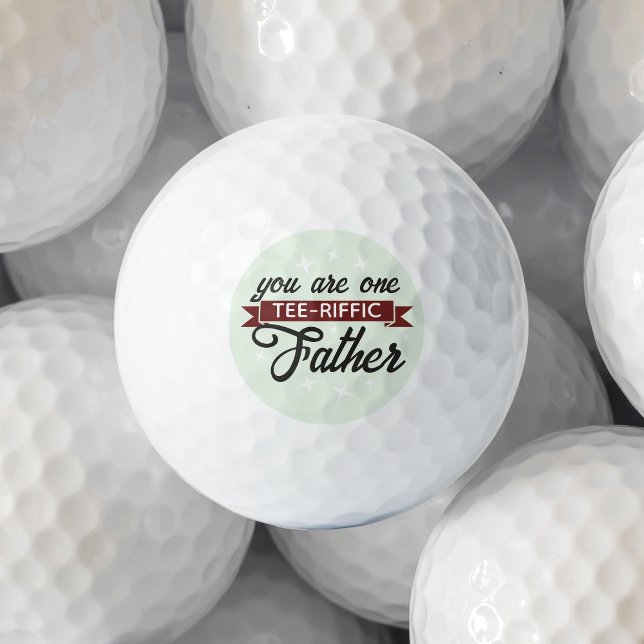 Funny Tee-riffic Fathers Day Golf Balls (Creator Uploaded)