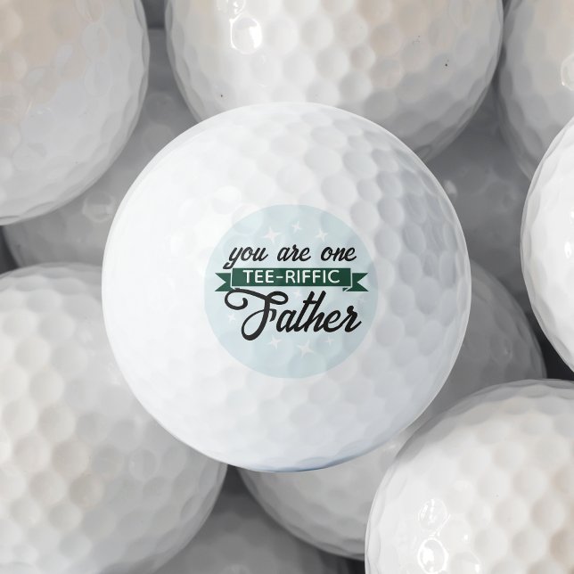 Funny Tee-riffic Fathers Day Golf Balls (Creator Uploaded)