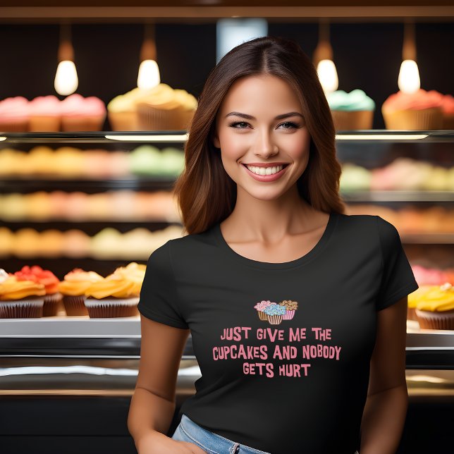 Funny Tee Shirt for Cupcake Lovers (Sweeten Your Style with Cupcake Humor! 🍰)