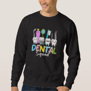 Funny Teeth Dental Squad Dentist Happy Easter Day Sweatshirt