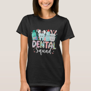 Funny Teeth Dental Squad Dentist Happy Easter Day T-Shirt