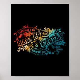 Funny Tennessee-ham Mary Anne & Wanda's Strawb Poster