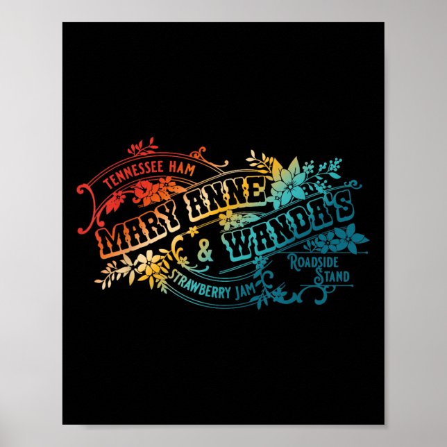 Funny Tennessee-ham Mary Anne &amp; Wandas Strawbe Poster (Front)