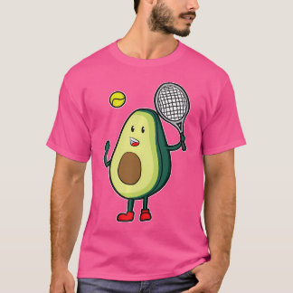 Funny Tennis Avocado For Tennis Player Avocado Gir T-Shirt