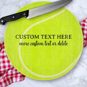 Funny Tennis Ball Gift, Personalised Custom Text Cutting Board
