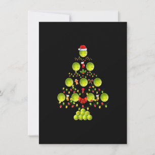 Funny Tennis Ball Xmas Tree Decorations Merry Chri Invitation