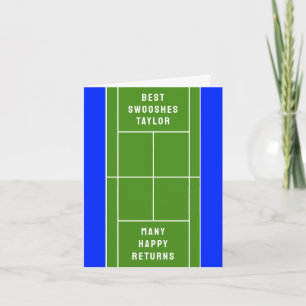 Funny Tennis Birthday  Card