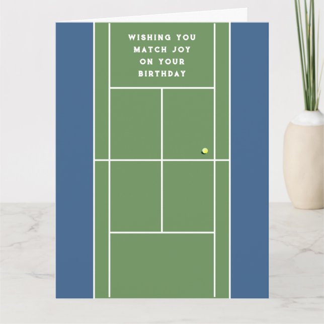 Funny Tennis Birthday Cards (Front)