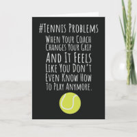 Funny Tennis Coach Cards Appreciation Player Team
