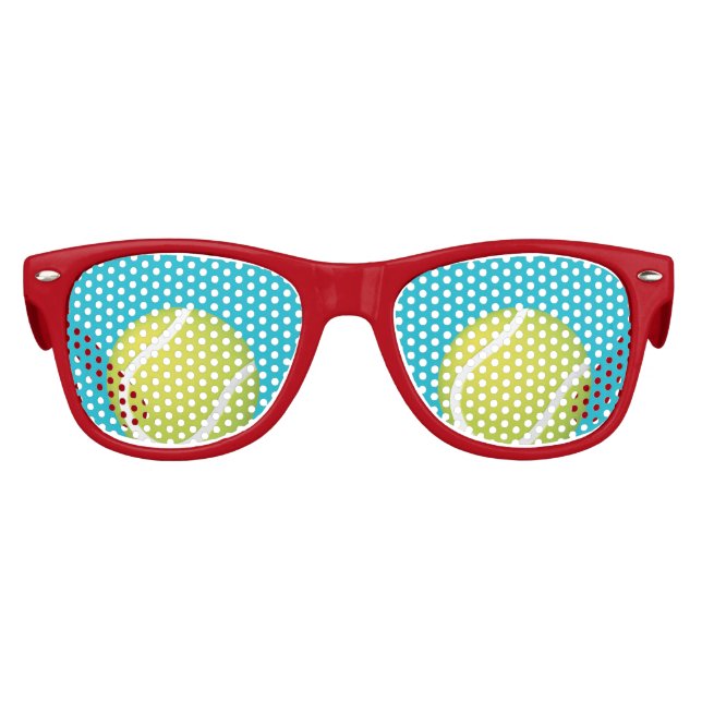 Funny Tennis Eyes | Sport fan Kids Sunglasses (Front)