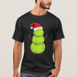 Funny Tennis Player Snowman Christmas For men wome T-Shirt<br><div class="desc">Funny Tennis Player Snowman Christmas For men women boys</div>