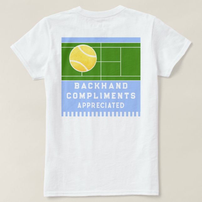 Funny Tennis T-Shirt (Design Back)
