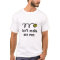 Funny tennis t shirt saying: don't make me run